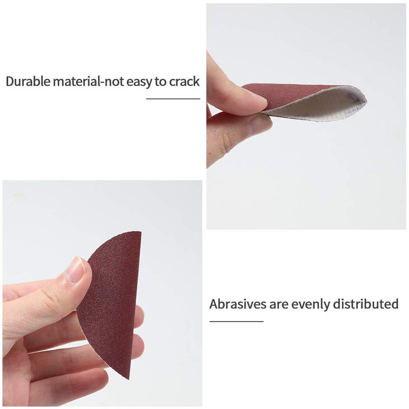 SPEEDWOX Hook and Loop Sanding Discs 100pcs 3 Inch 180 Grit Sandpaper for Wood Drill Grinder Rotary Tools No Hole - Image 3
